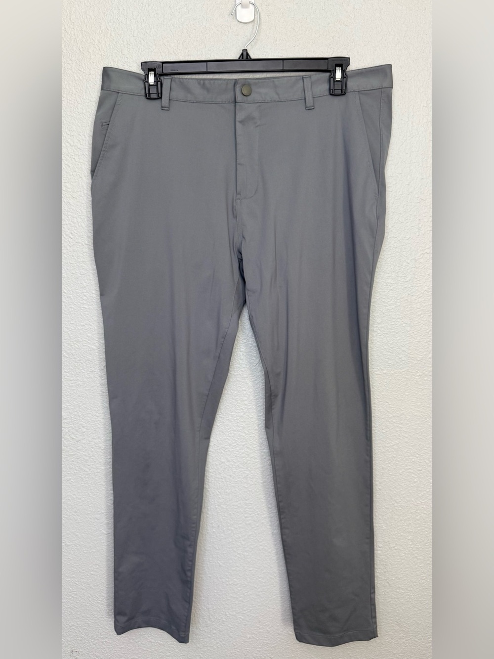 RHONE | Slim Fit Commuter Pants | Iron | Waist 38” Inseam 32”